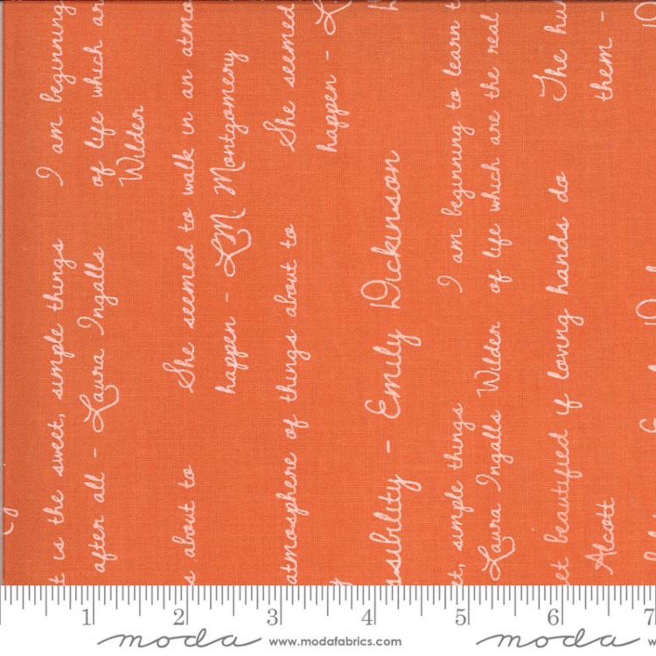 Fabric Moda Poppy Lettering Dwell In Possibility by the Quarter Yard 48315-11